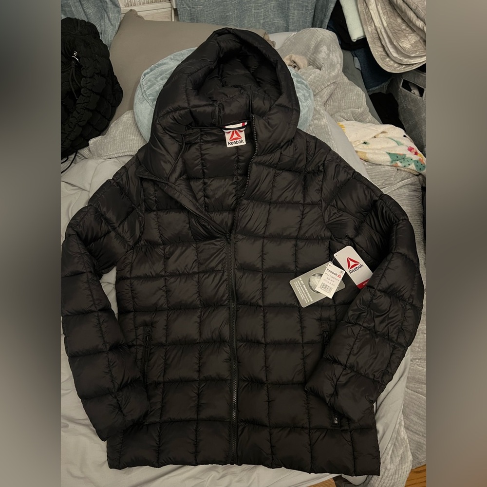 Reebok Men's Outerwear Quilted Puffer Jacket Size M
